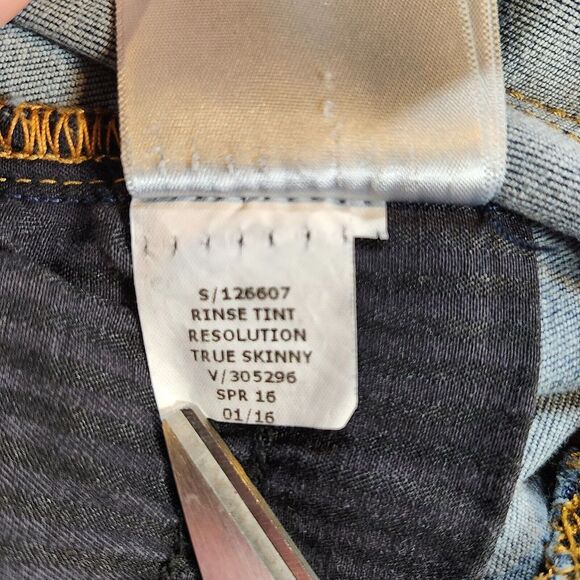 Gap 1969 Jeans Womens 29 Long Blue Resolution True Skinny Stretch Casual Preppy - Picture 11 of 14